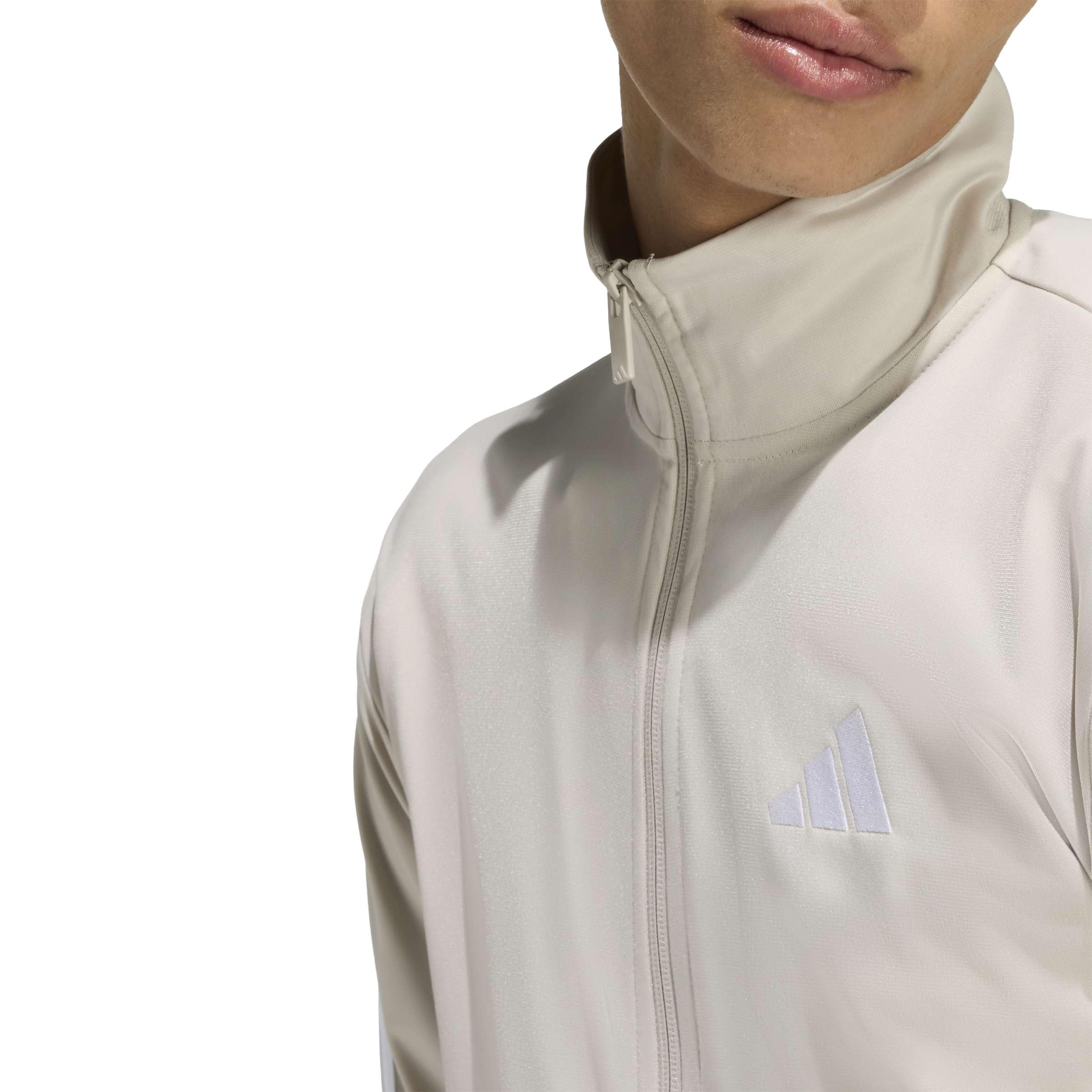 adidas Men's 3-Stripes Tricot Track Top, Wonder Alumina, X-Large/Tall