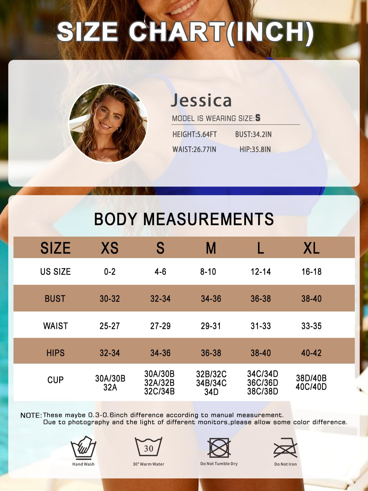 OWICA Women's 2 Piece Bikini Set Sexy Bathing Suits for Women Adjustable Spaghetti Straps Bandeau High Cut Swimsuit 2026 Royal Blue