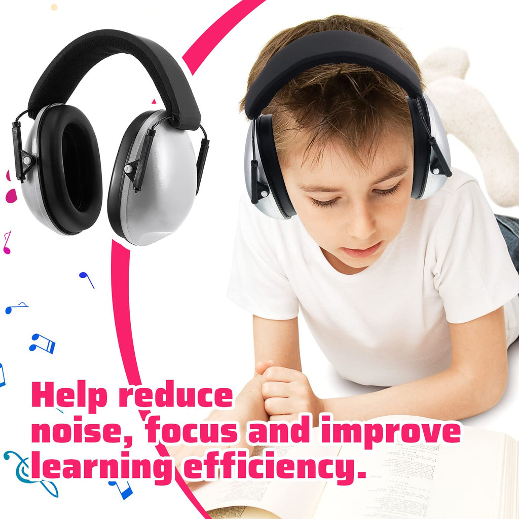 Amylove 12 Pcs Kids Ear Protection Noise Cancelling Headphones Ear Muffs Bulk 27db Adult Noise Reduction Hearing Earmuff (Universal Fit (kids & Adults),Classic Style)