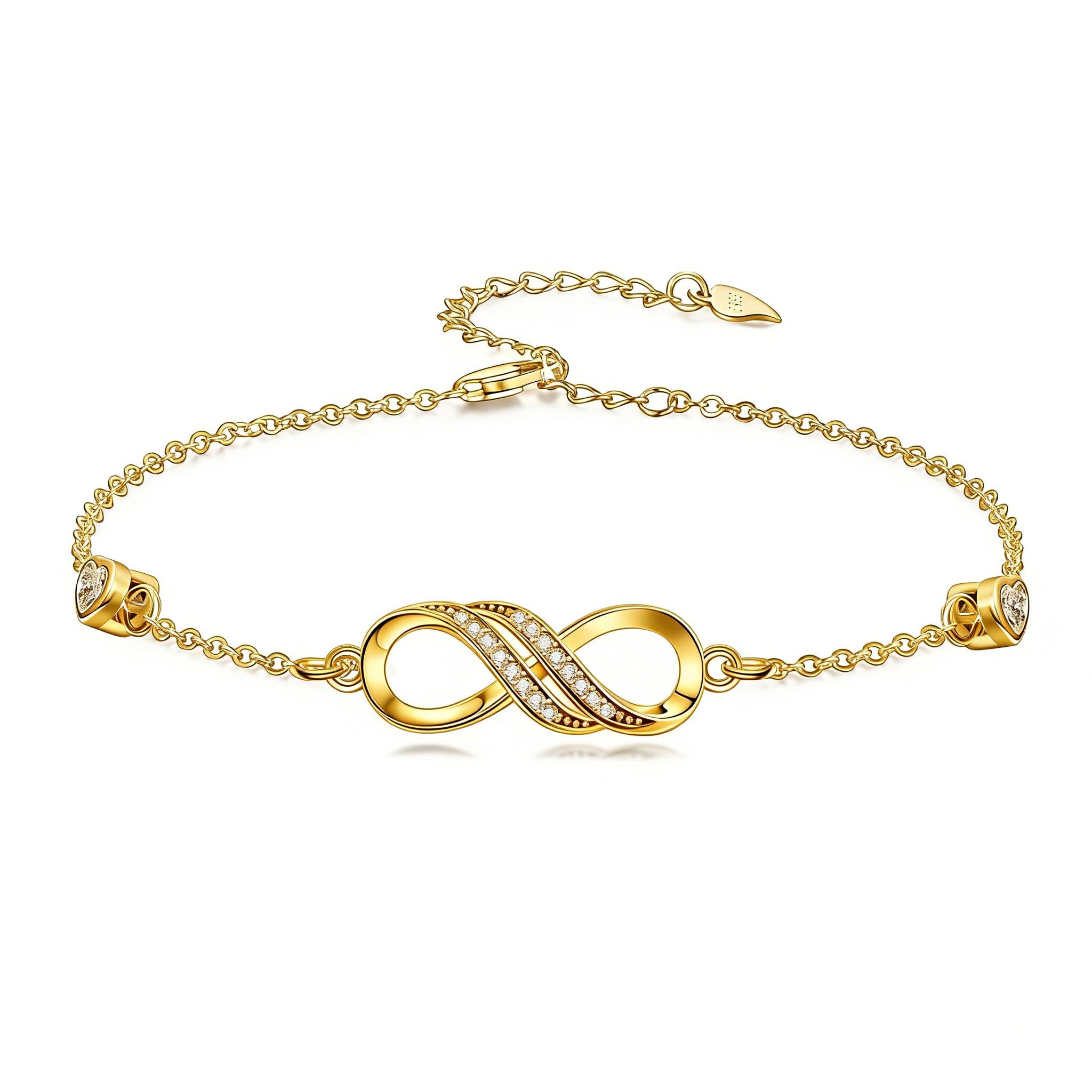Midari Infinity Bracelet Infinity Love Bracelets for Women Birthday Jewelry Gifts for Mother
