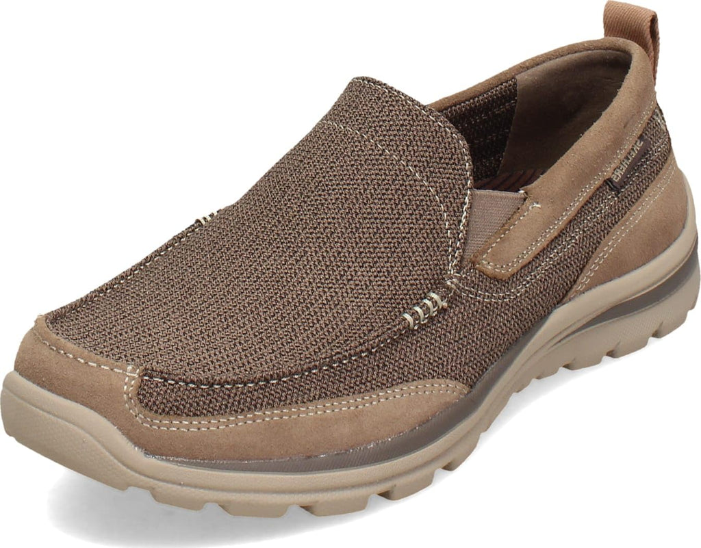 Skechers Men's Superior Milford Slip-On Loafer, Light Brown, 11 M US