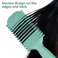 Curl Defining Brush, Curly Hair Brush, Slick Back Hair Brush, For Combing and Shaping Curls in All Hairstyles to Reduce Pulling (Green)