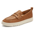 PARTY Loafers for Women, Comfortable Women's Loafers, Casual Dress and Work Slip-Ons, Camel, 7.5