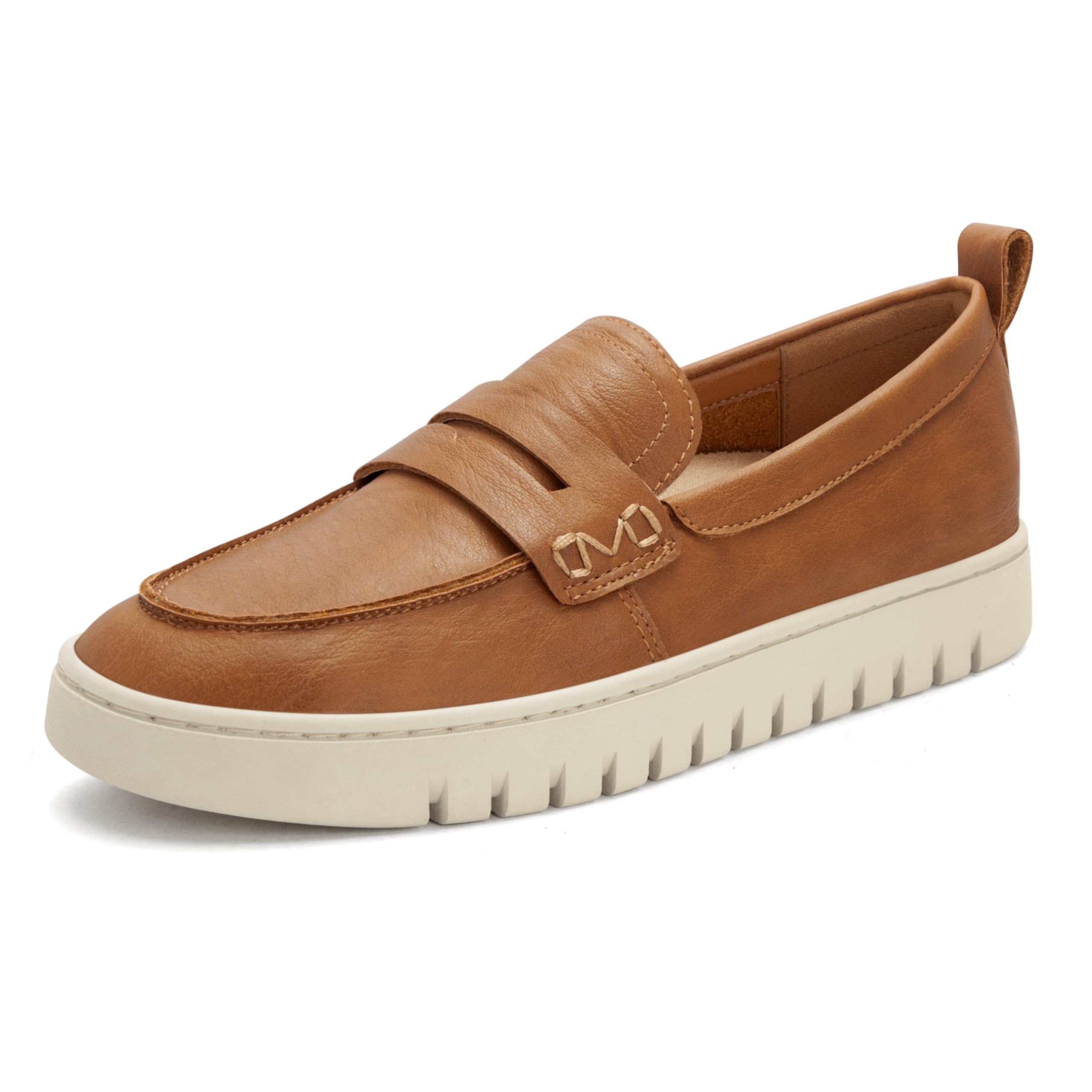 PARTY Loafers for Women, Comfortable Women's Loafers, Casual Dress and Work Slip-Ons, Camel, 7.5