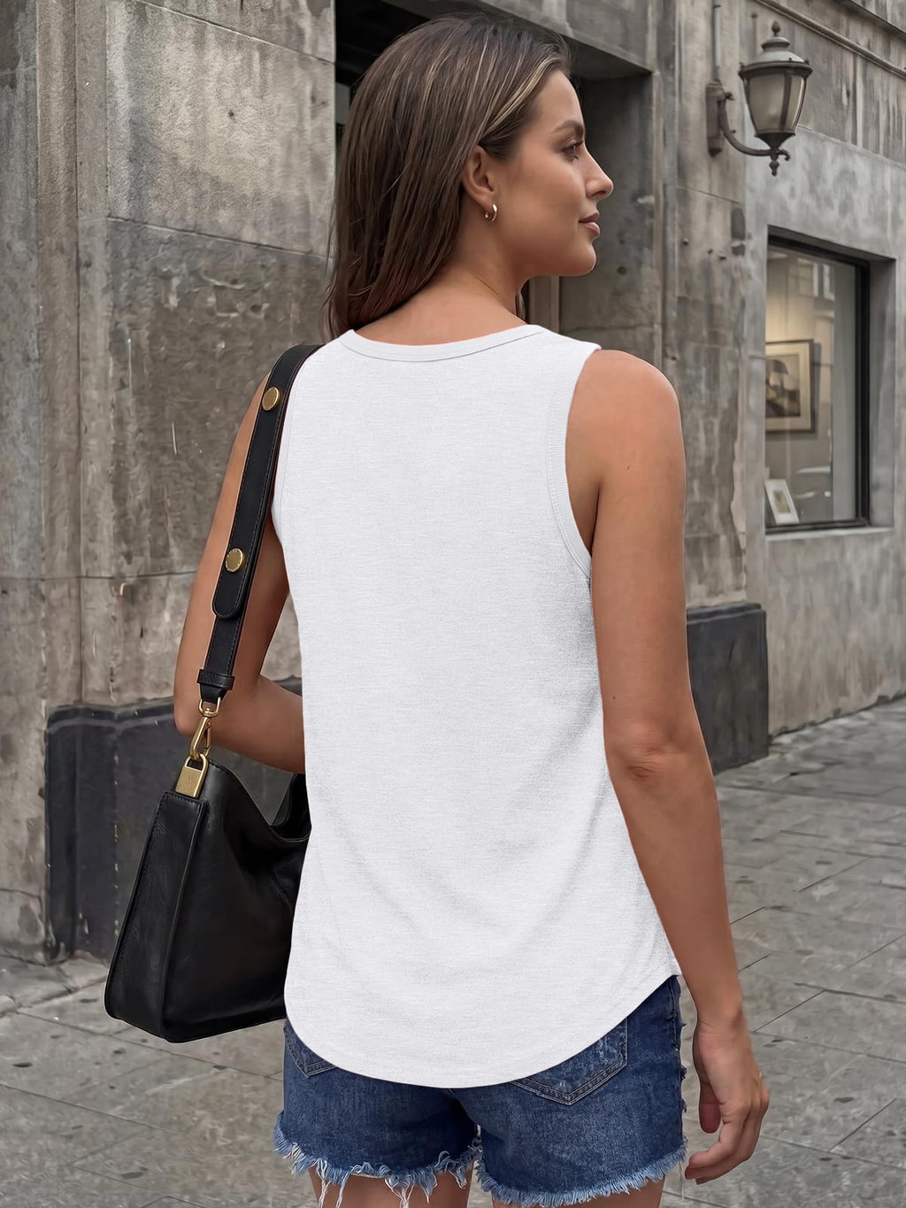 AUTOMET Womens Tank Tops Square Neck Trendy Cute Summer Tops Clothes Outfits 2026 Fashion White M