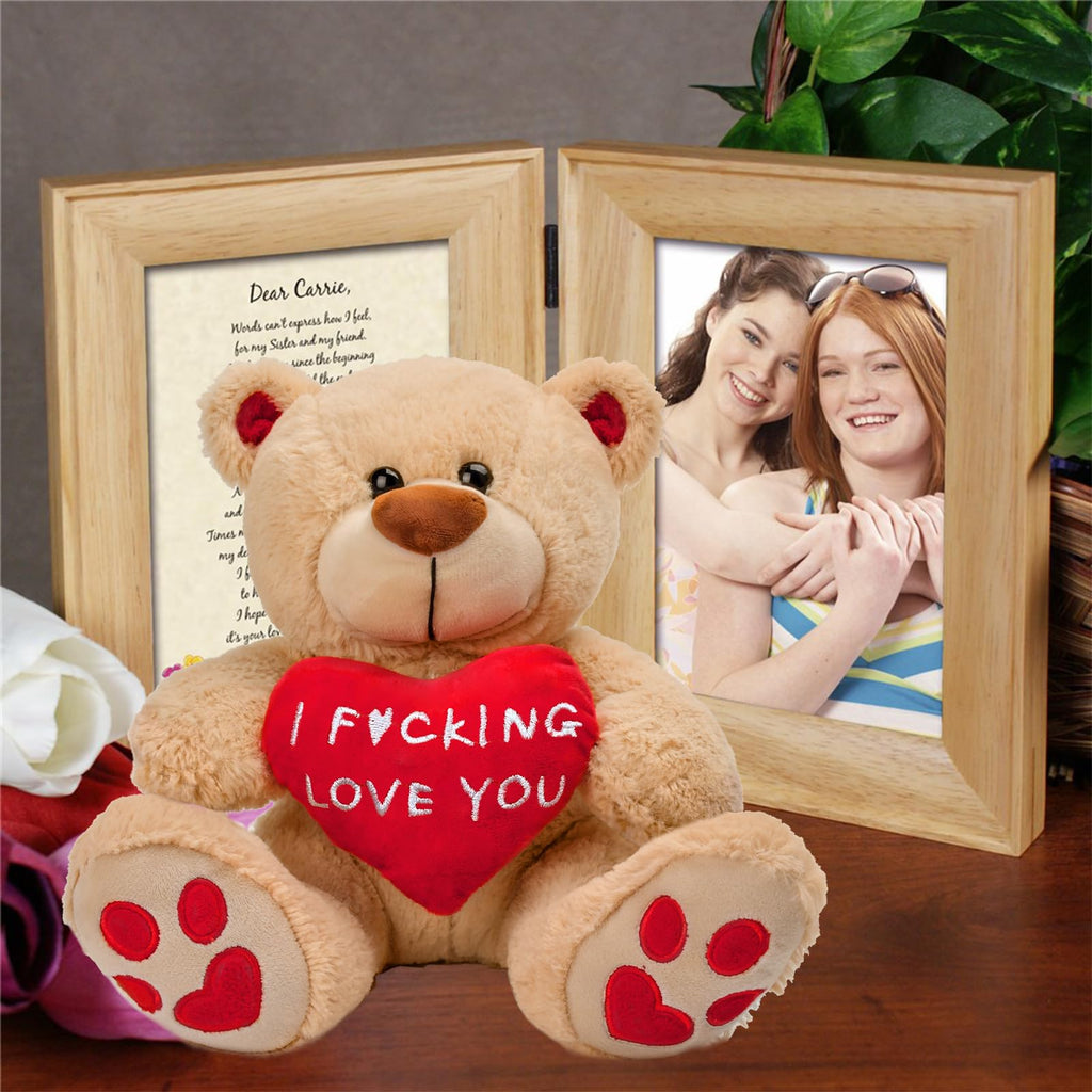 Valentines Day Gifts for Her Women Girlfriend Wife Fiancée - 10 inch Plush Stuffed Animal Teddy Bear Gift for Mom Best Friends Teenage Girls,Presents Ideas for Valentine's,Birthday,Xmas,Dating