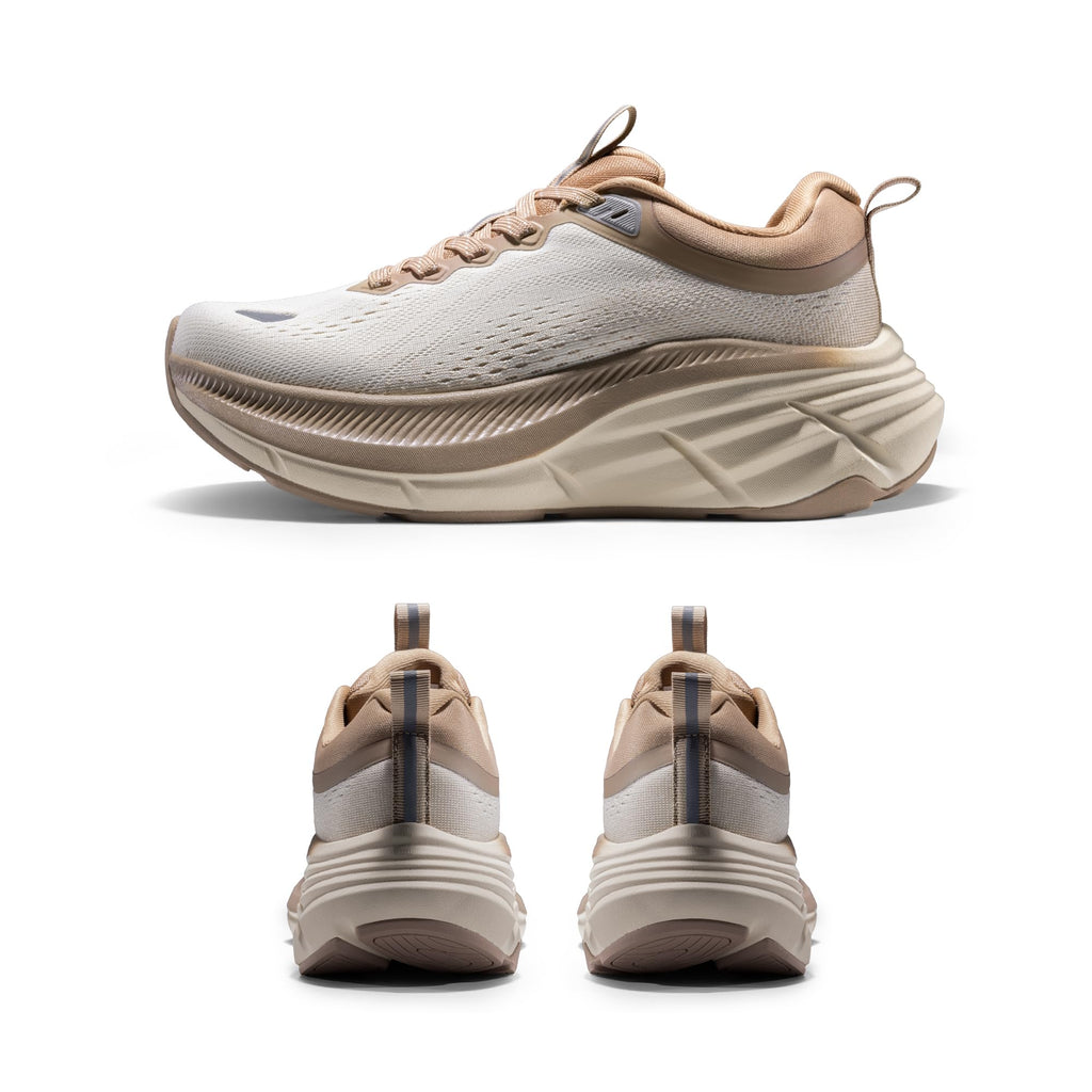 NORTIV 8 Women's Walking Shoes Cushion Comfortable ActiveBreeze Running Tennis Shoes Non-Slip Workout Gym Sports Athletic Breathable Fashion Sneakers,Size 9.5,Beige/Khaki,SNWS248W