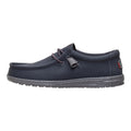 HEYDUDE Men's Wally Canvas Dark Grey Size 11, Men’s Shoes, Slip-on Loafers, Comfortable & Light-Weight