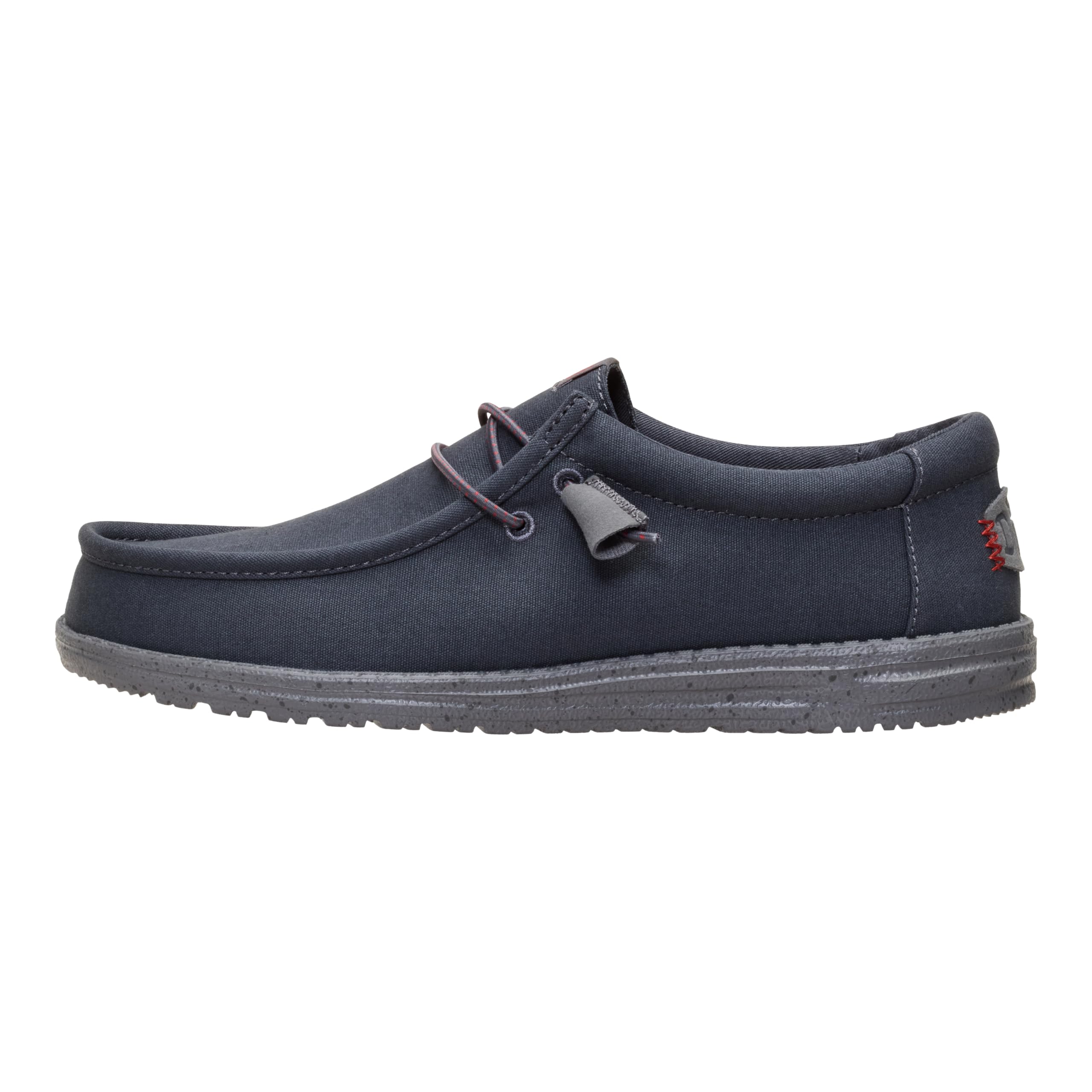 HEYDUDE Men's Wally Canvas Dark Grey Size 11, Men’s Shoes, Slip-on Loafers, Comfortable & Light-Weight
