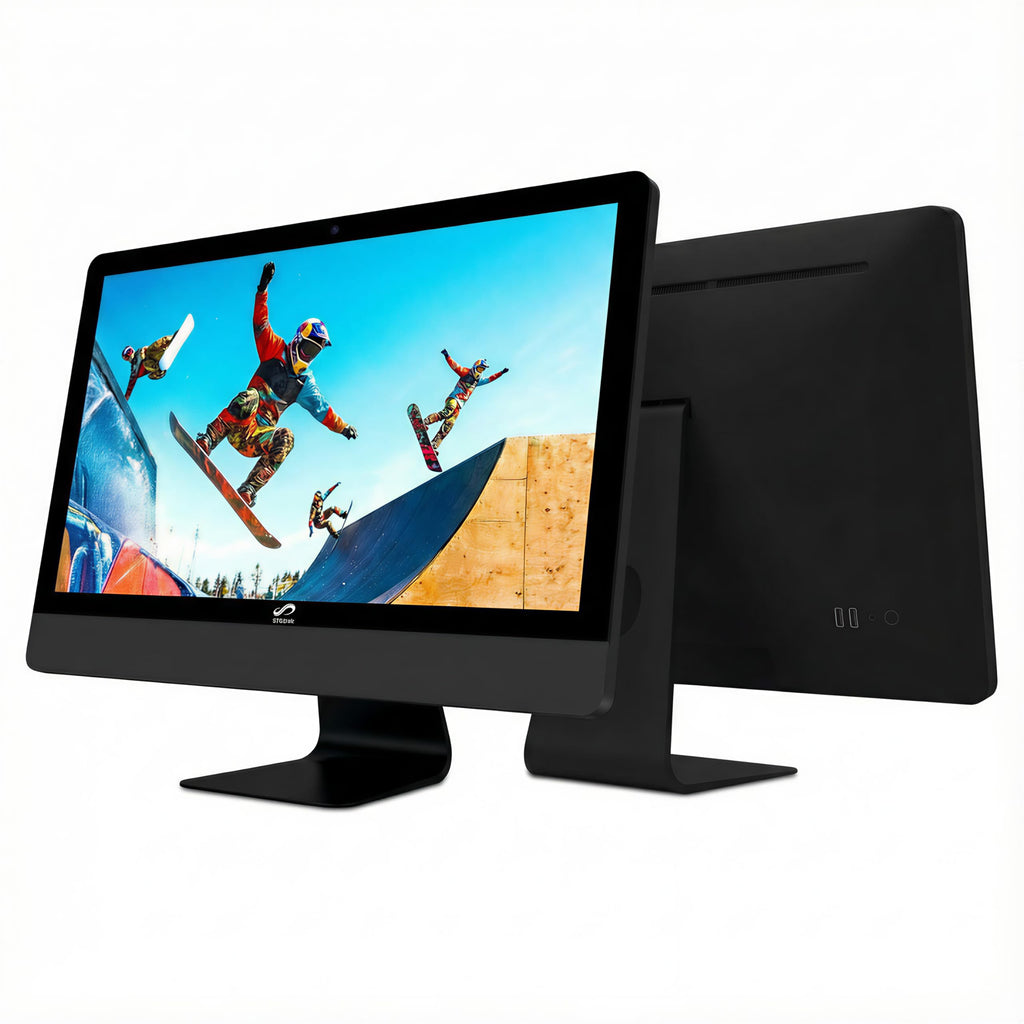 STGSivir All in One Desktop Computer, 22" FHD Display, Intel Core i5 up to 3.7GHz, 16GB RAM, 512GB SSD, WiFi, BT 5.0, RGB Keyboard & Mouse, Webcam, Windows 11 Home