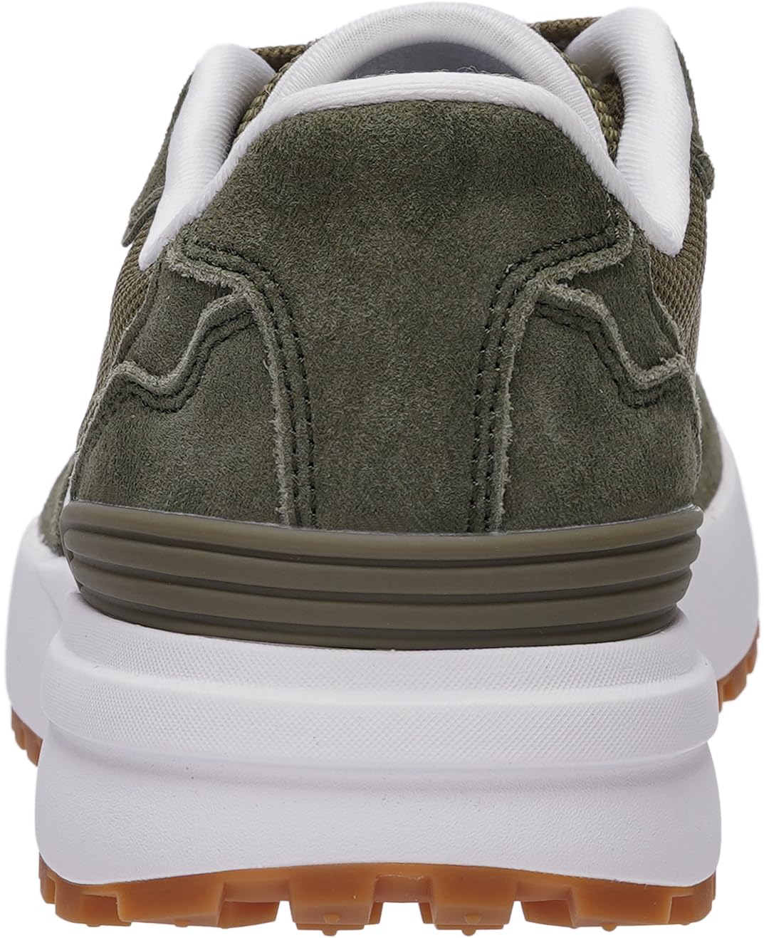 WHITIN Women's Wide Width Walking Shoes Retro-Inspired Suede Sneakers Size 8.5 Cushioning Cross Jogging Fashion Comfortable Green 39