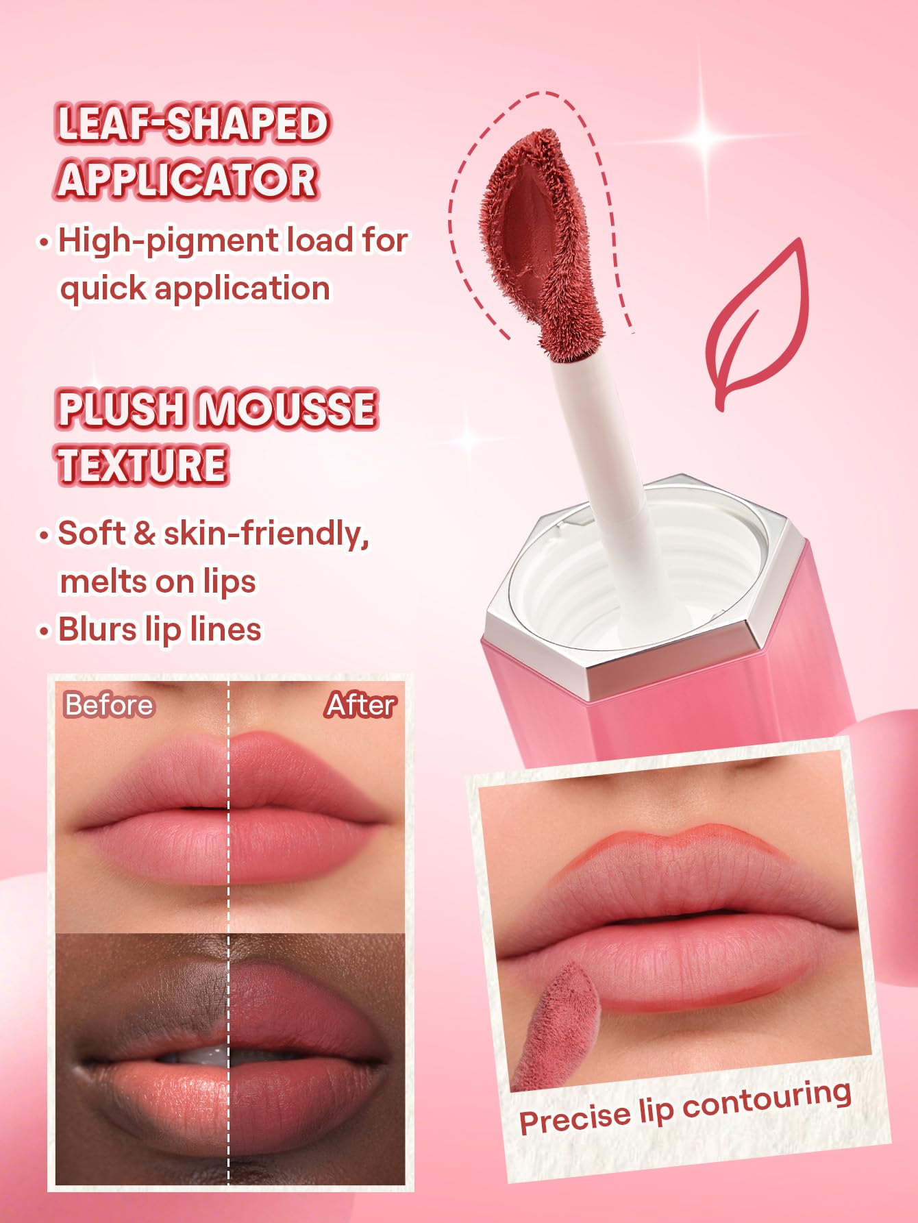 SHEGLAM Air Plush Lip & Cheek Cream Long-lasting Multi-Use Liquid Blush & Lip Stain-025 High Winds