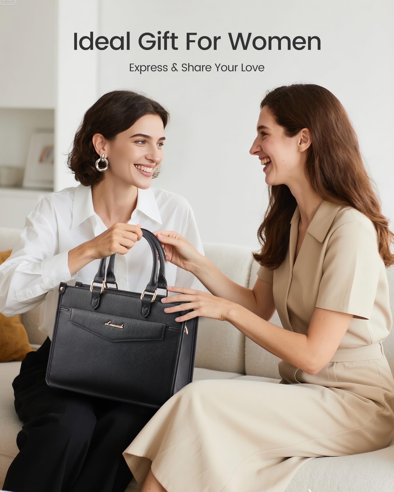 LOVEVOOK Purses and Handbags for Women, Trendy Satchel Tote Purse, PU Leather Crossbody Shoulder Bag Top Handle for Ladies
