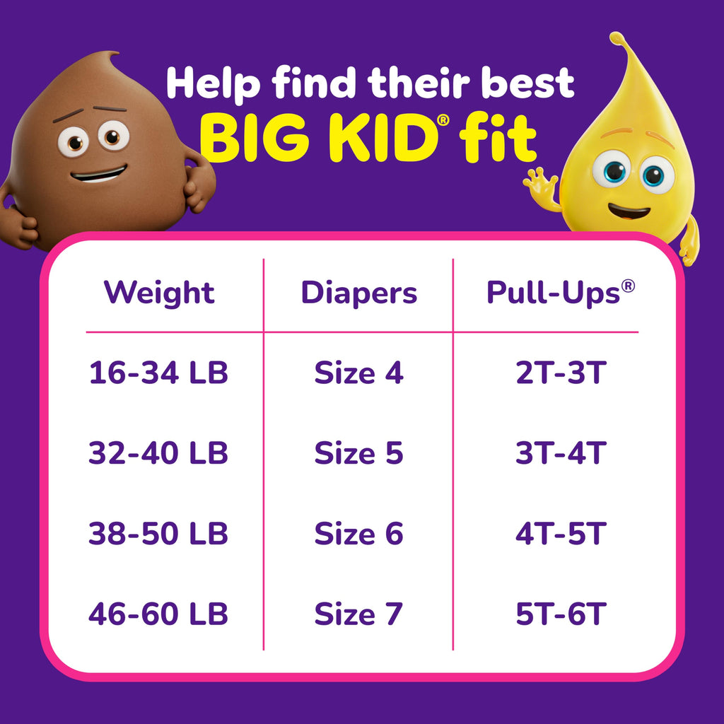 Pull-Ups Girls' Potty Training Pants, Size 2T-3T Training Underwear (16-34 lbs), 23 Count