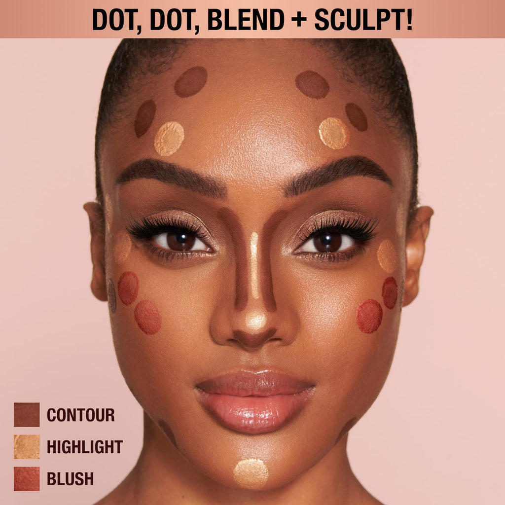Charlotte Tilbury Hollywood Liquid Contour Wand - Easy-to-Use Contour Stick & Liquid Bronzer for Sculpting & Shaping - Leaves a Natural-Looking Sculpted Finish - Deep