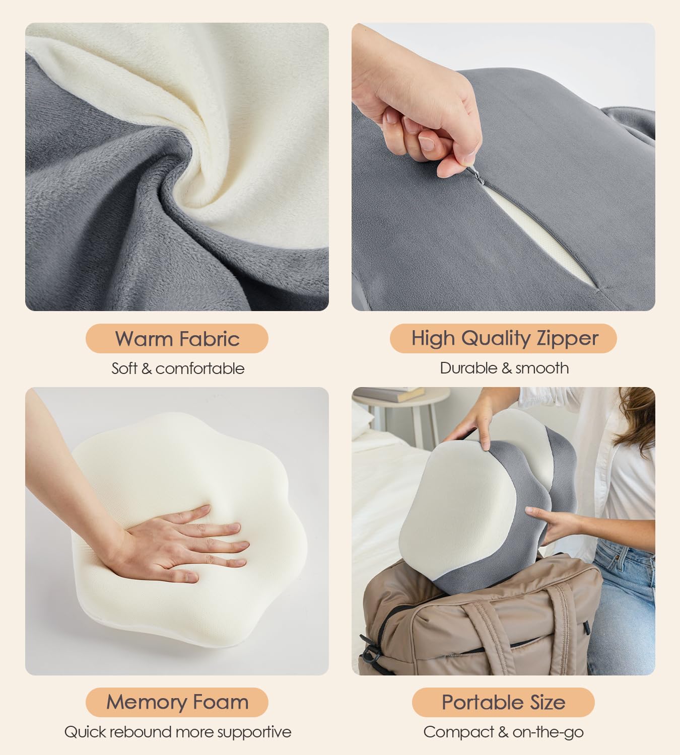 Pregnancy Pillows for Sleeping, Memory Foam Maternity Pillow Support for Back Belly HIPS, Adjustable Travel Wedge Pillow for Pregnant Women, Side Spleeping Pregnant Pillows with Velvet Cover