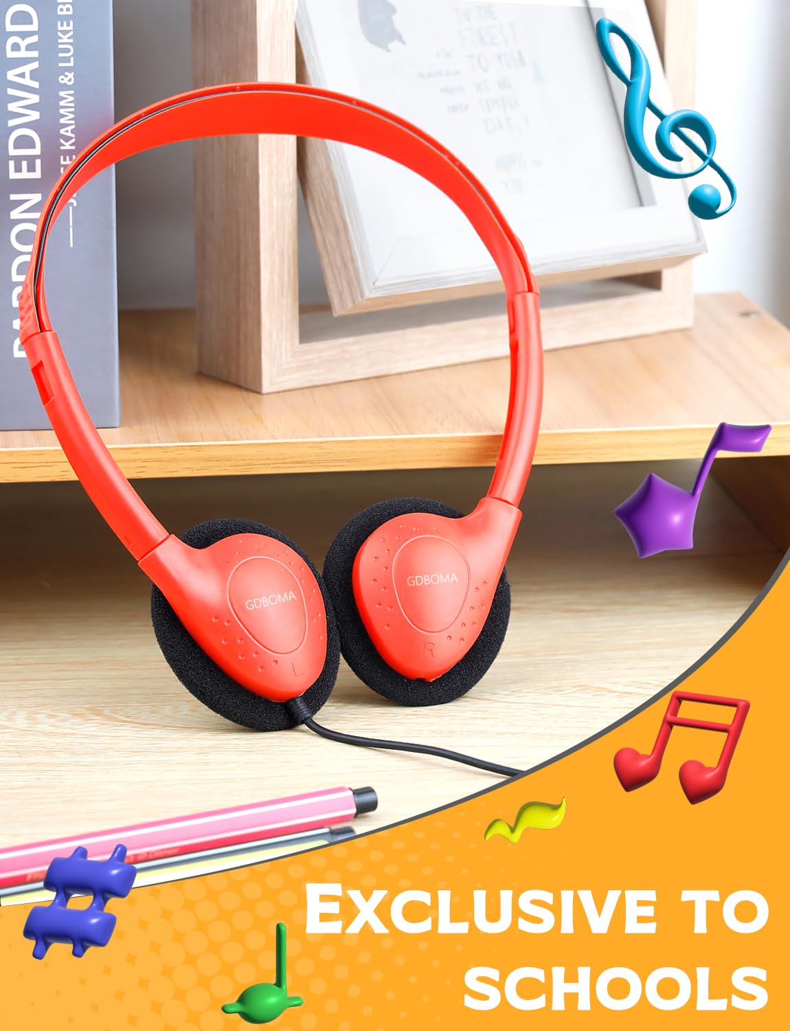 GDBOMA Kids Headphones Bulk 24 Pack for School Classroom,Wholesale Class Set Earphones for Students Children Teens Boys Girls Adult 3.5mm Jack Multi Color