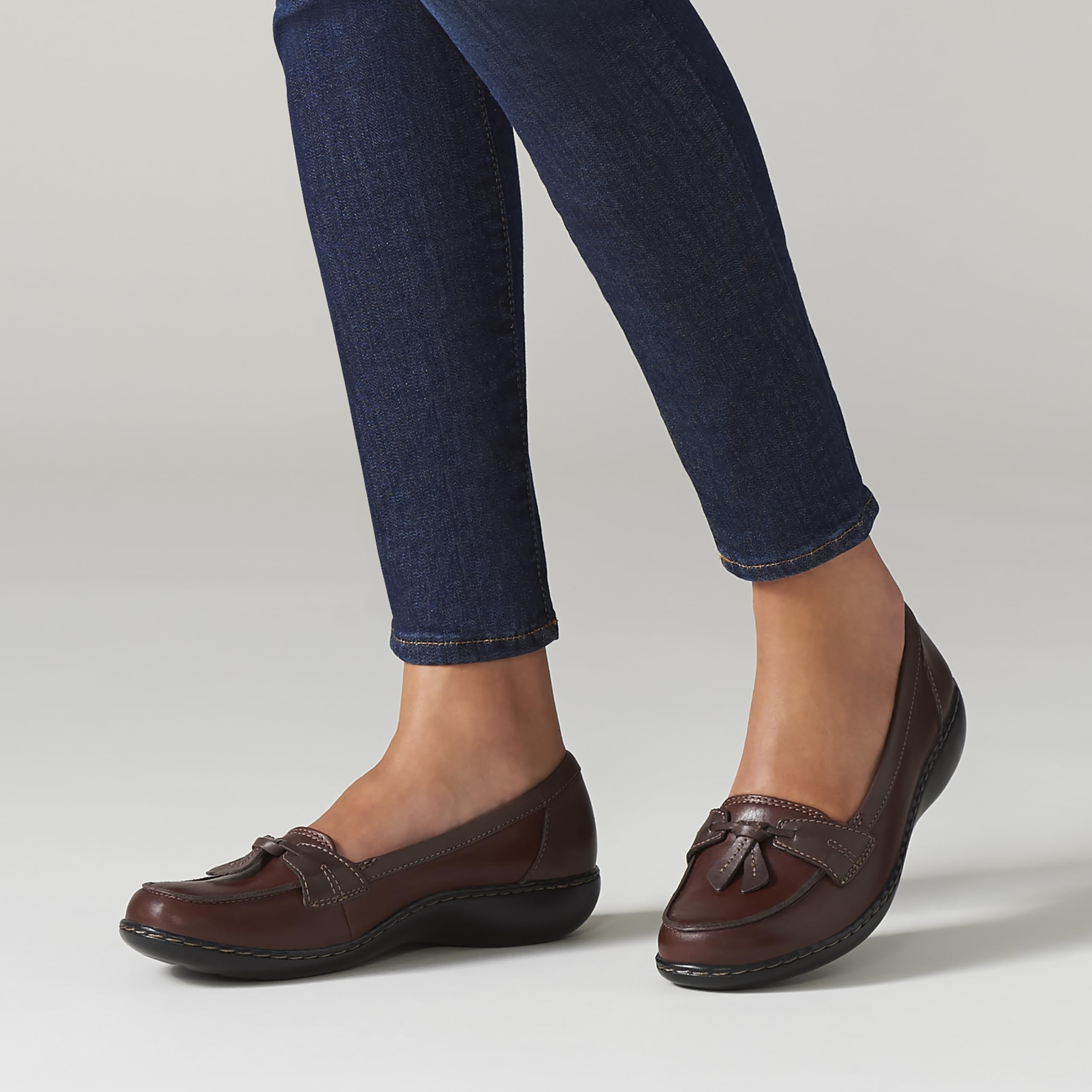 Clarks Women's Ashland Bubble Loafer, Brown Multi, 10