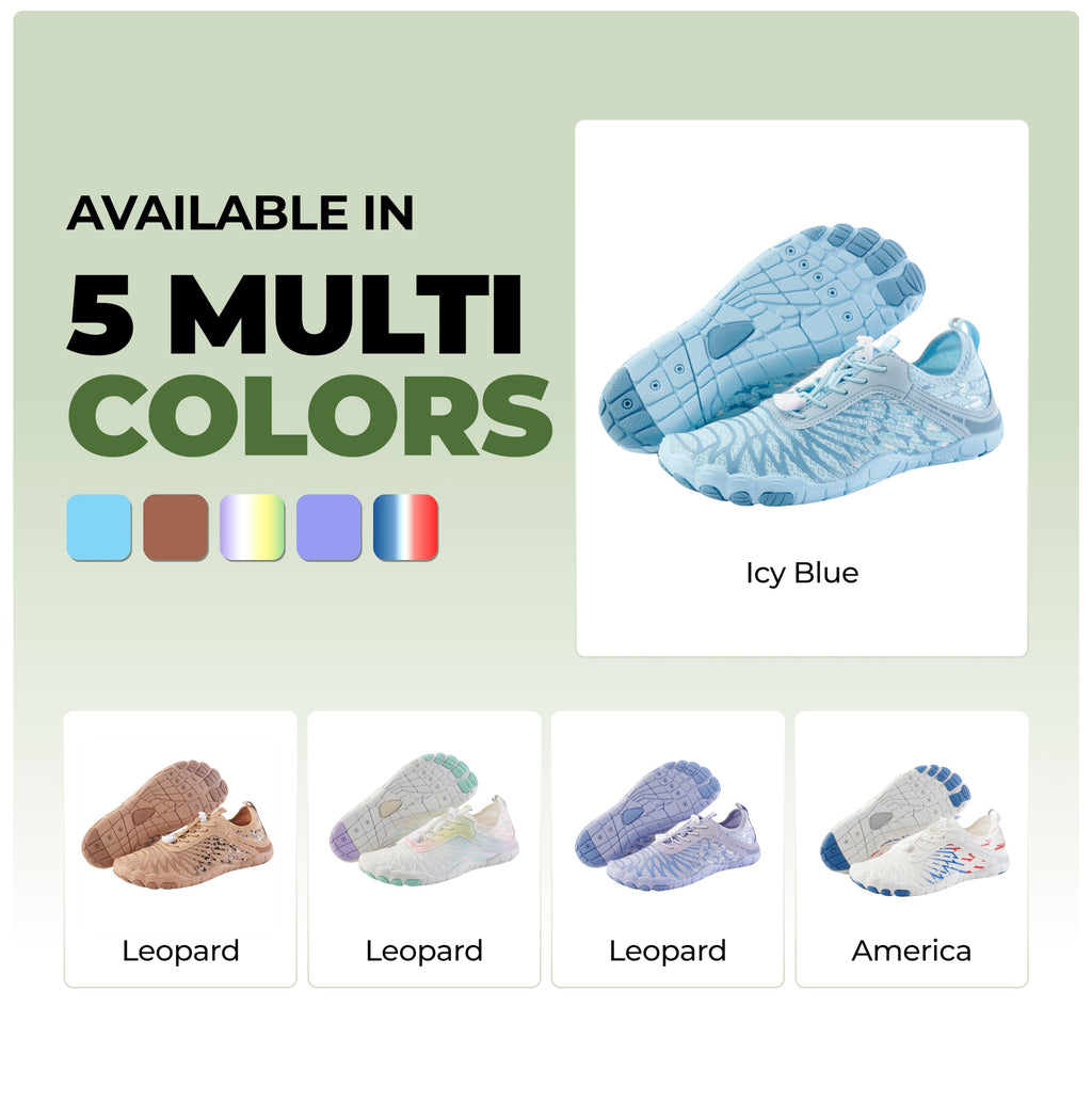 Hike Footwear HF Signature Healthy & Non-Slip Barefoot Lightweight Shoes Unisex, Walking and Daily Wear Comfort Leopard