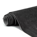 RadiantDecor Premium Black Suede Fabric Wrap - 17x70 inch Suede Wrap for Car Interior - Self-Adhesive Microfiber and Synthetic Leather, Stretchable Interior Film for Car and Home Decor