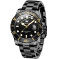 OLEVS Mens Watch, Classic Large Dial Clear Easy to Read Dress Stainless Steel Reloi para Hombre, Waterproof Watches for Men Fashion All Black Men's Watches, Mens Luxury Watch, Analog Wristwatches