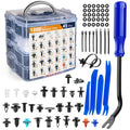 GOOACC 1045Pcs Car Push Retainer Clips & Auto Fasteners Assortment -30 Most Popular Sizes Nylon Bumper Fender Rivets with Fasteners Remover an 10 Cable Ties for Toyota GM Ford Honda Chevy