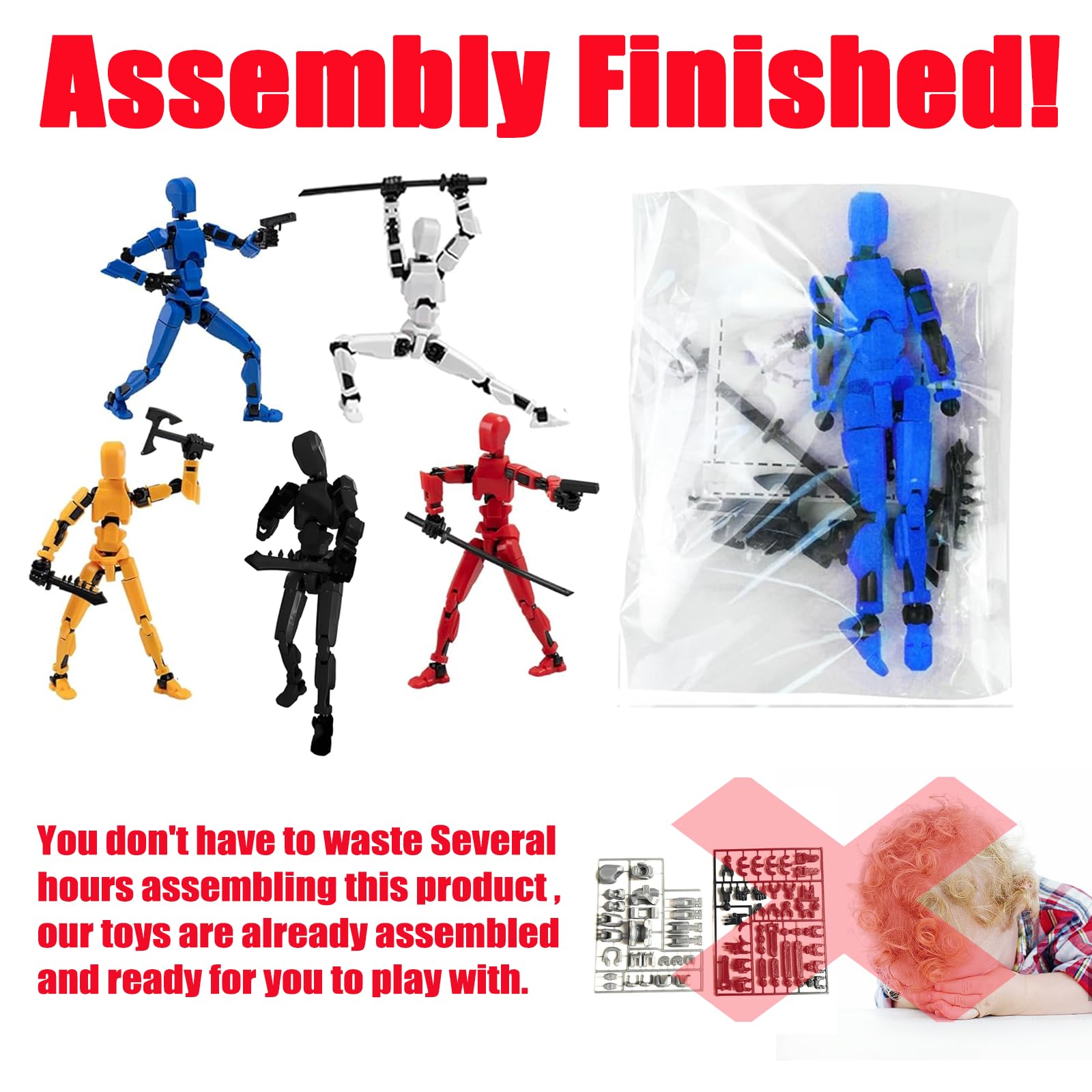 2026 New Assembly Completed-Titan 13 Action Figure,Dummy Robot 13 Action Figures Set,3D Printed Multi-Jointed Action Figures,Nova 13 Action Figure for Collectors Desktop Decorations (9pcs)