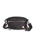 shortyLOVE Small Cruiser Wave Quilted Crossbody Bag - Womens Compact Travel Essential Sling-Purse with 55" adjustable strap