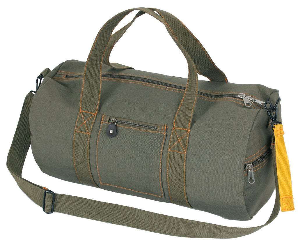 Rothco Canvas Equipment Duffle Bag – Travel & Gym Bag – Great for Storing Gear, Clothing, and More (Olive Drab, 19 Inches)