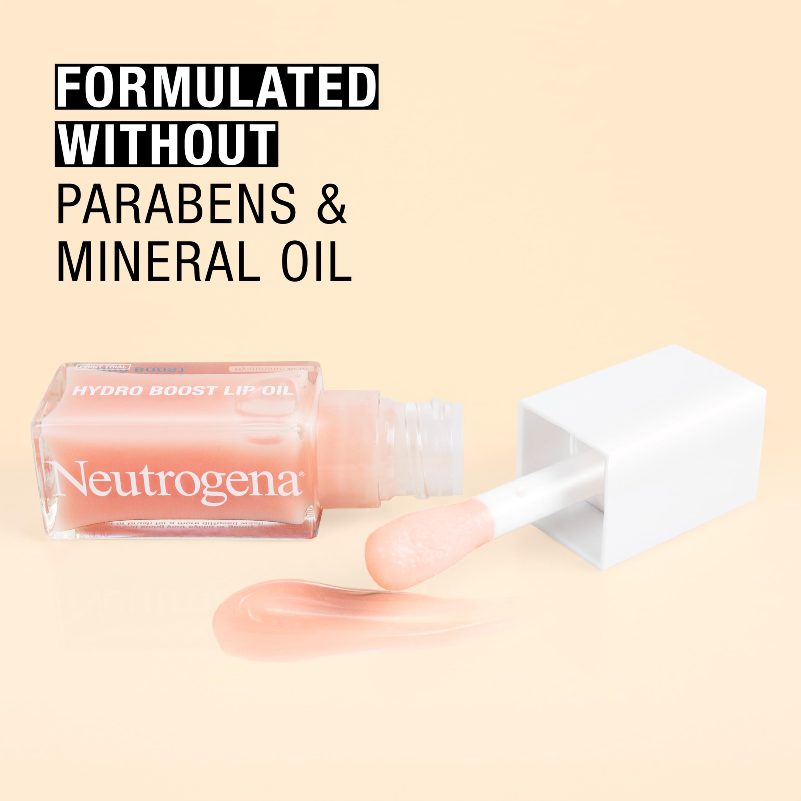 Neutrogena Hydro Boost Lip Hydration Kit with Light Pink Tinted Lip Oil and Clear Overnight Lip Sleeping Mask, Both with Hyaluronic Acid Designed to Nourish & Hydrate Day & Night, 2 items