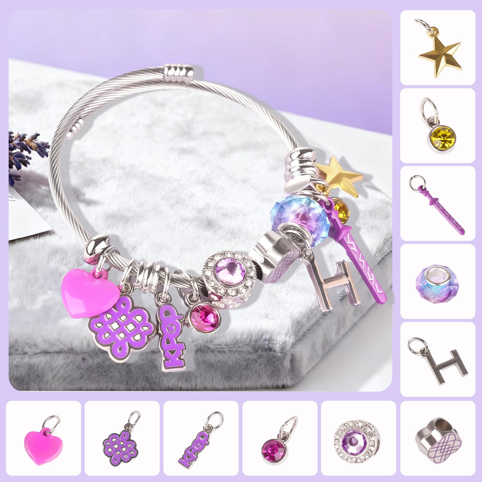 CelyBoutique KPop Bracelet - Merch Kpop Stuff items Bracelet Chirstmas Gift for Women, Kpop Jewelry accessories for Fans