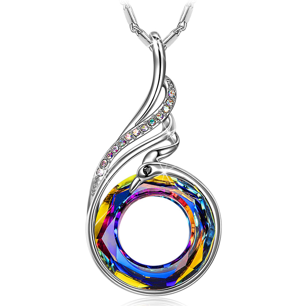 Kate Lynn "Rise From the Ashes" Phoenix Earrings & Necklace Set, Symbol of Luck and Renewal