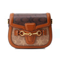 Women Small Crossbody Bags Women Golden Buckle Leather Purse Handbag Fashion Design (coffee&brown)