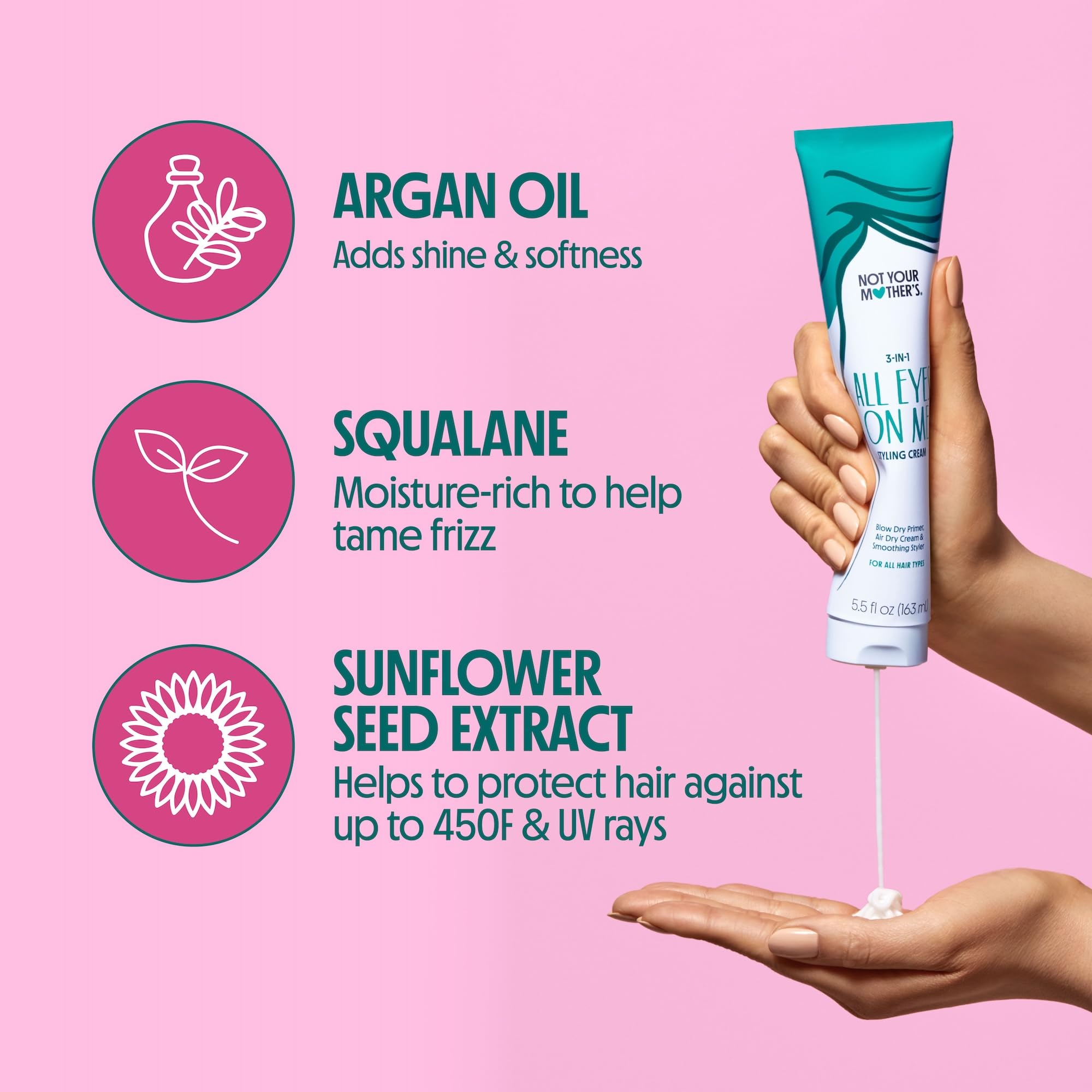 Not Your Mother's All Eyes On Me 3-in-1 Hair Styling Cream with UV Protection - Styling Cream for All Hair Types