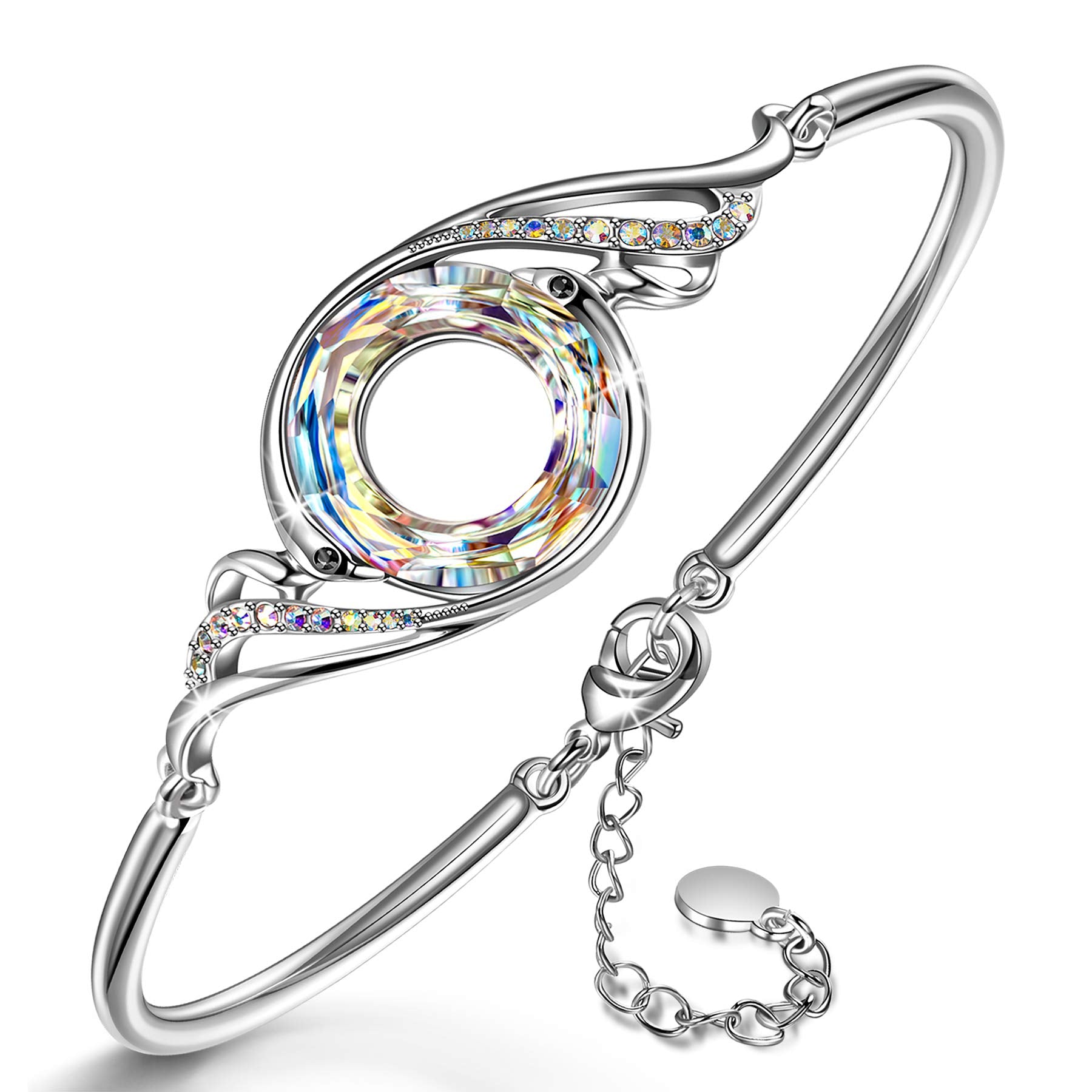 Kate Lynn Phoenix Bracelets for Women Crystal Bangle Bracelet Jewelry for Women Unique Birthday Gifts for Women Chritmas Gift Mothers Day Gifts for Mom Wife Girlfriend Daughter Best Fiends Ladies Present