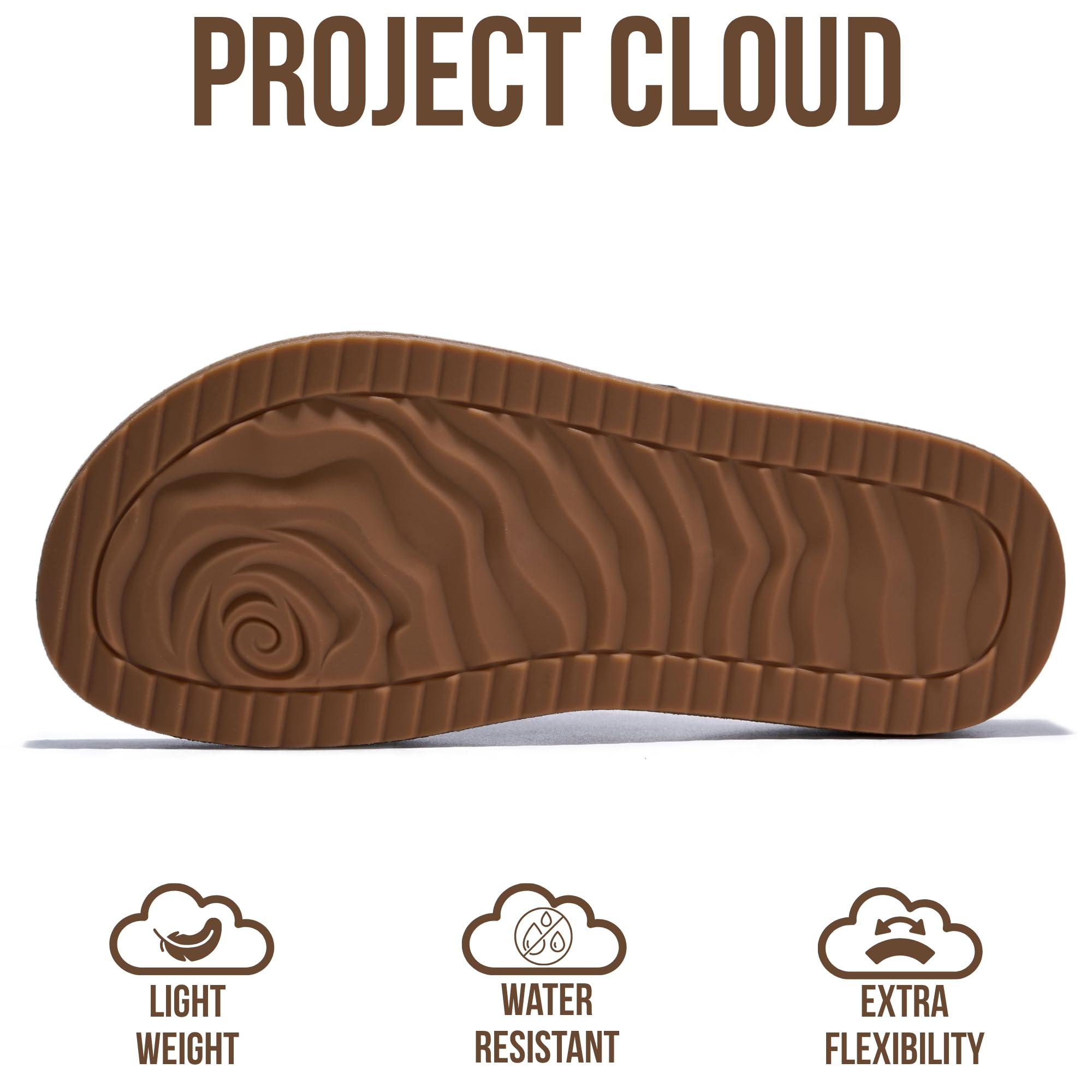 Project Cloud Platform Sandals Women - Eco-Crafted Leather Womens Summer Shoes with Lightweight Adjustable Buckle and Non-Slip Outsole Summer Sandals for Women 2026 (KRISTI,CREAM,9M)