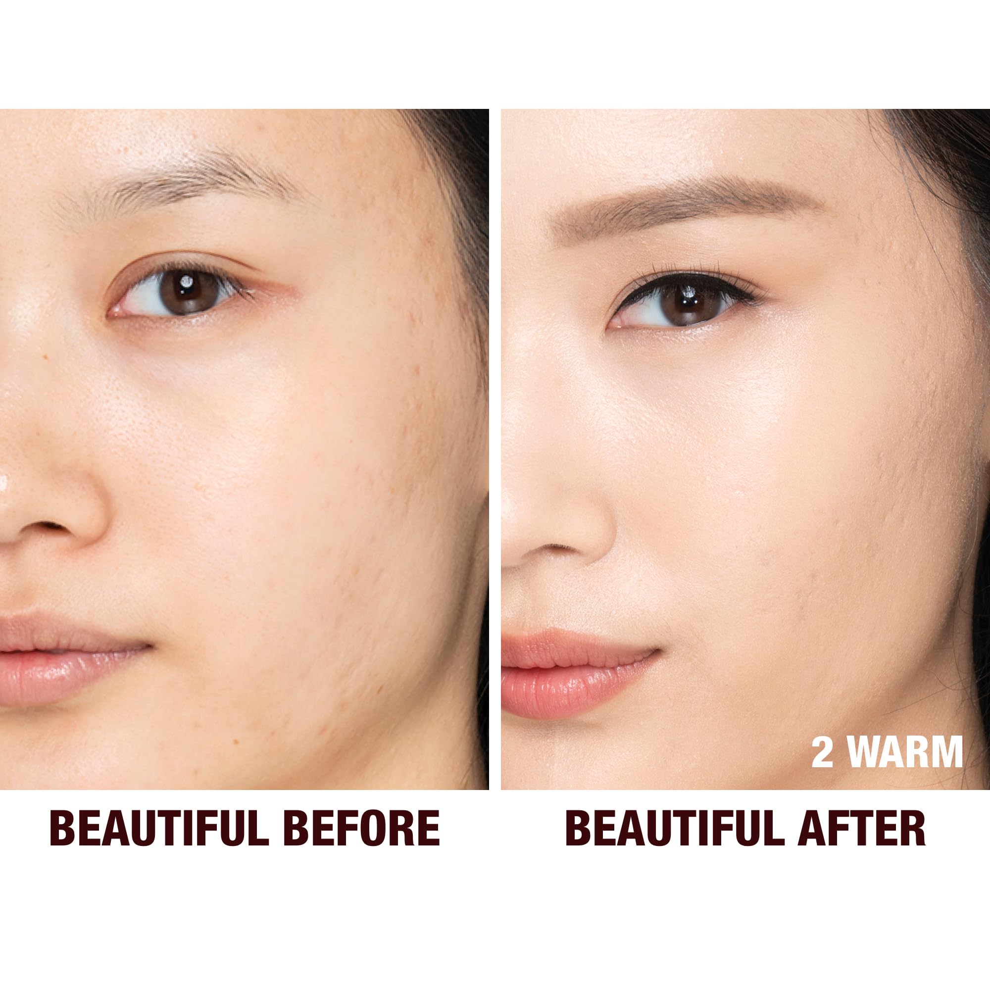 Charlotte Tilbury Beautiful Skin Medium Coverage Hydrating Foundation - Buildable Liquid Makeup for Instant Glow, Plumping Hydration & Lasting Skincare Benefits - 2 Warm