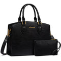 LOVEVOOK Purses and Handbags for Women, Vintage Tote Shoulder Bag Trendy, PU Leather Satchel Bag, Medium Ladies Hand Bag