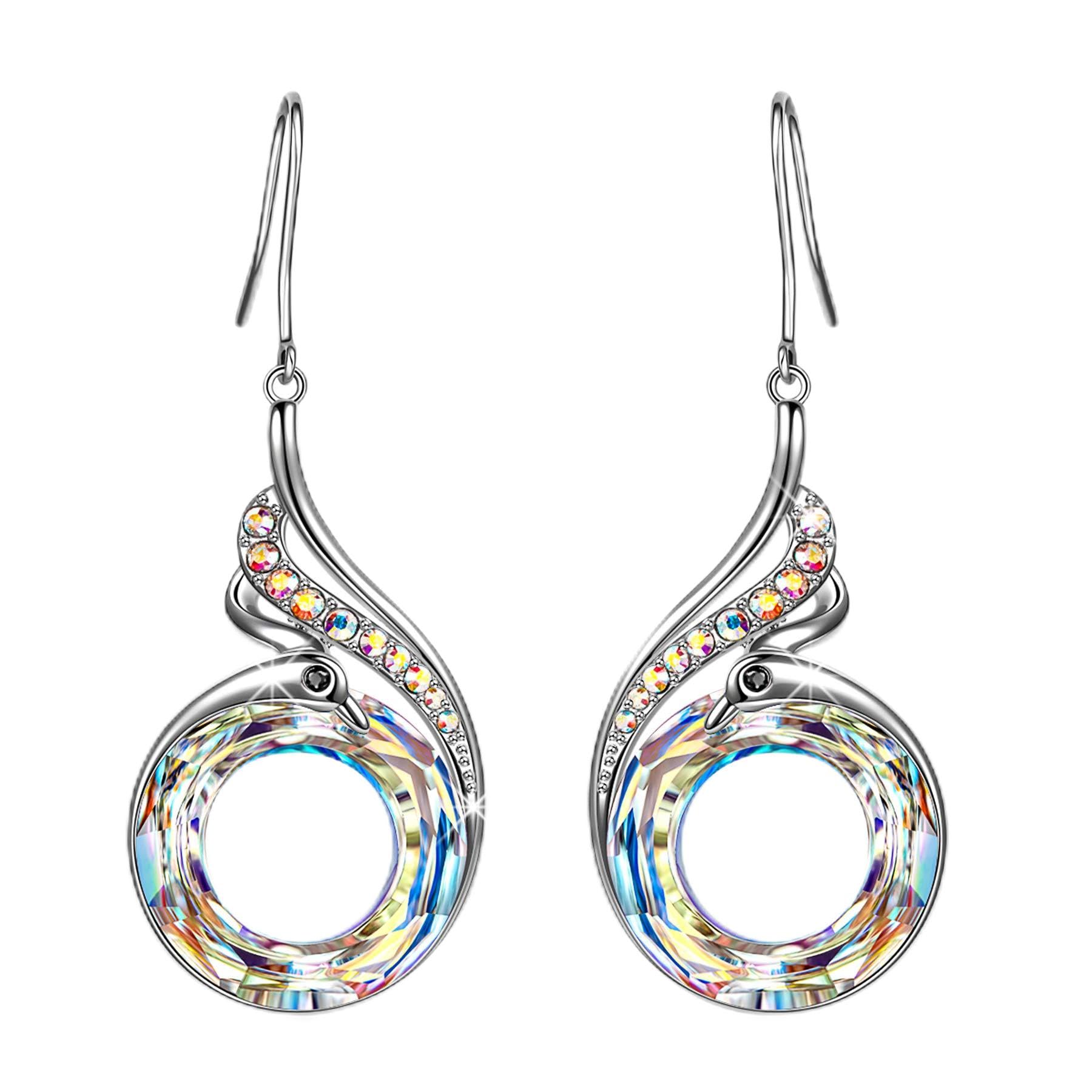 Kate Lynn Phoenix Earrings for Women, Birthday Gifts for Women Gifts for Mom Grandma Wife Girlfriend, Jewelry for Women Teens, Lucky Crystal Earrings for Her