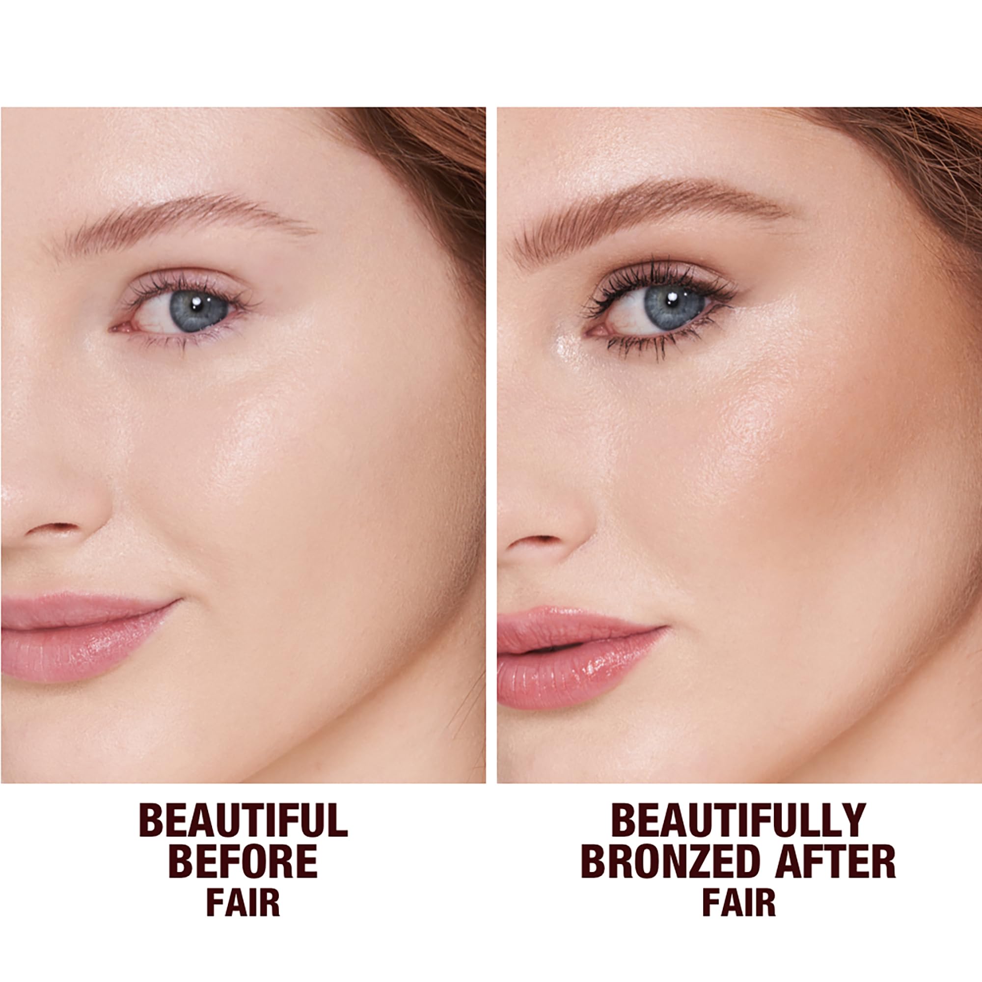 Charlotte Tilbury Beautiful Skin Face Makeup & Body Cream Bronzer - Hydrating Hyaluronic Acid & Pro Vitamin D3 to Blur for a Sun-Kissed Glow - Up to 16Hr Wear, Sweat & Humidity Proof - 1 Fair