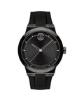 Movado Bold Fusion Men's Luxury Quartz Watch - Swiss Movement, Silicone Strap, Water Resistance 50 Meters (5ATM) - Classic Timepiece - Gift for Him - 42mm