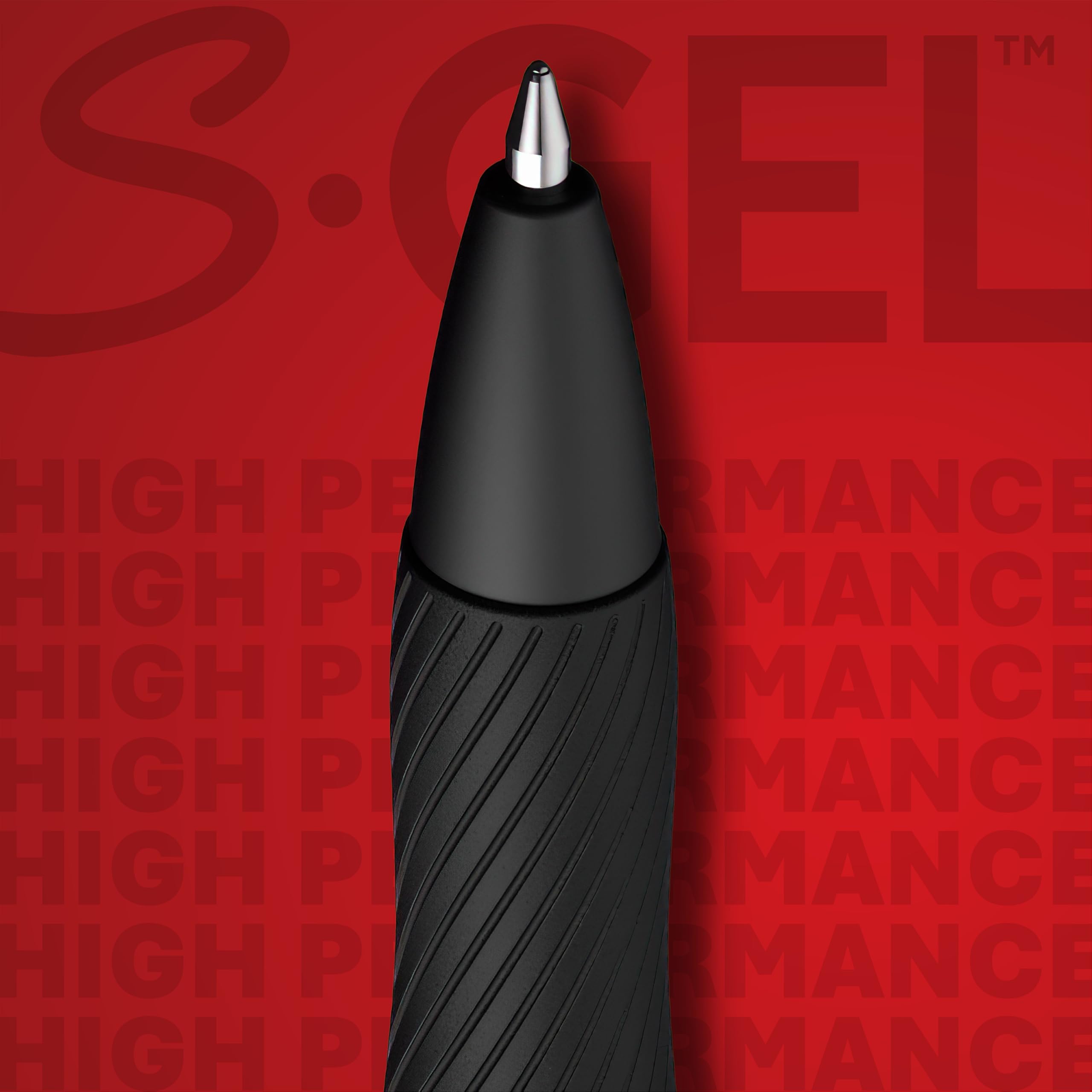 Sharpie S-Gel Gel Pens, Black Barrel, Medium Point (0.7mm), Black Gel Ink Pens, 12 Count - Home, Office, School, Journaling, Writing, Note-Taking, Teacher Supplies