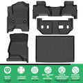 Floor Mats for 2015-2020 Chevrolet Suburban&for GMC Yukon XL (with 2nd Row Bench),7 Seats, TPE All Weather Protection Floor Liners Full Accessories for Chevy Suburban Floor Mats,Non-Slip Cargo Liner