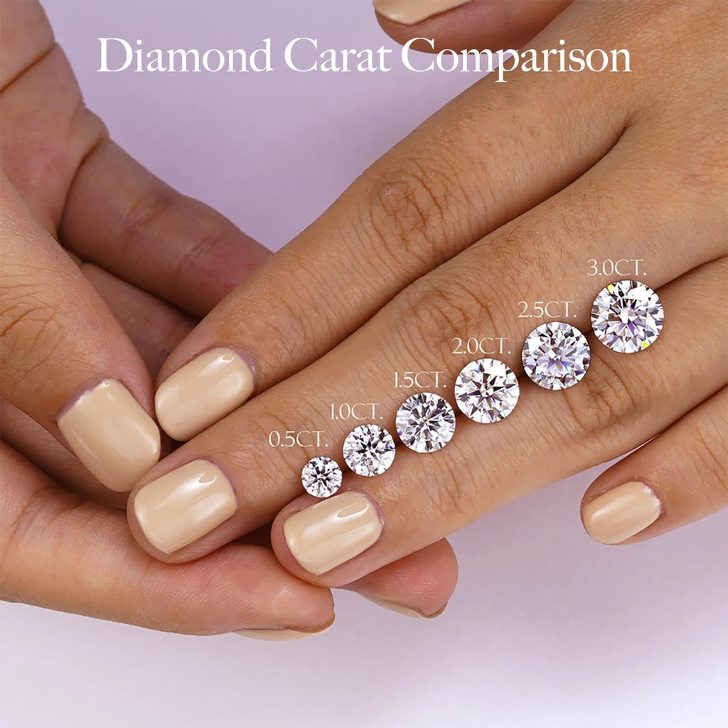 Kate Lynn 14K Gold Rings for Women, 1CT D Color VS Clarity Lab Grown Diamond Rings for Women, Engagement Promise Wedding Anniversary Rings for Her