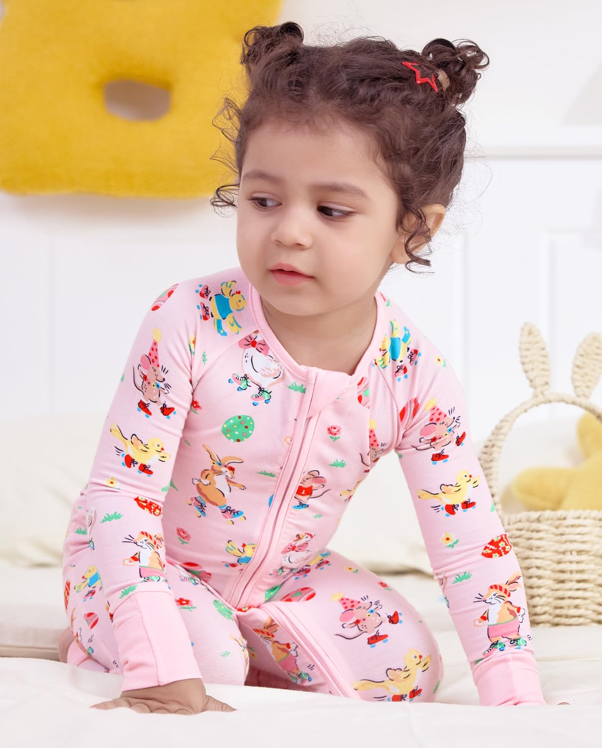 babee Reshinee Bamboo Viscose Baby Footie Pajama, Zipper Pajamas for Baby Boys & Baby Girls 0-24M