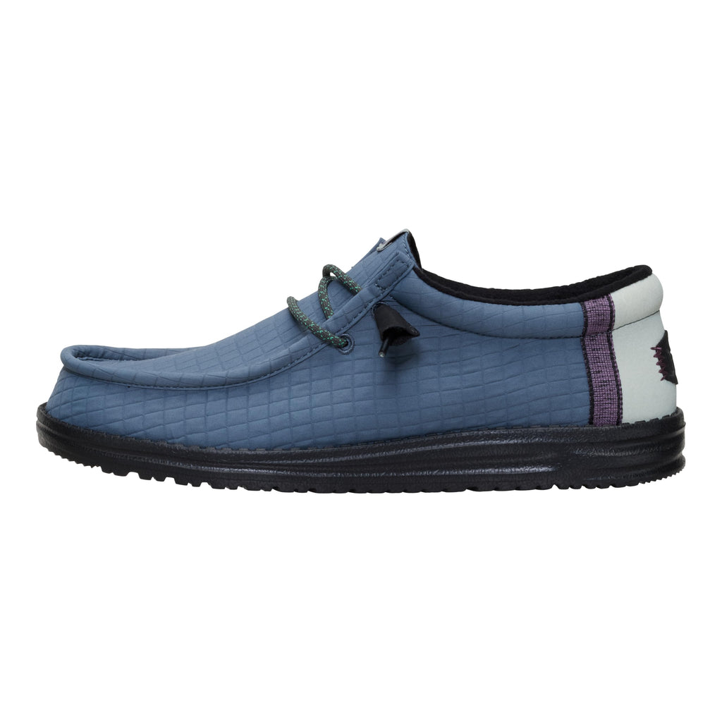 HEYDUDE Wally Quilted Stormy Blue/Multi 11, Men’s Shoes, Slip-on Loafers, Comfortable & Light-Weight