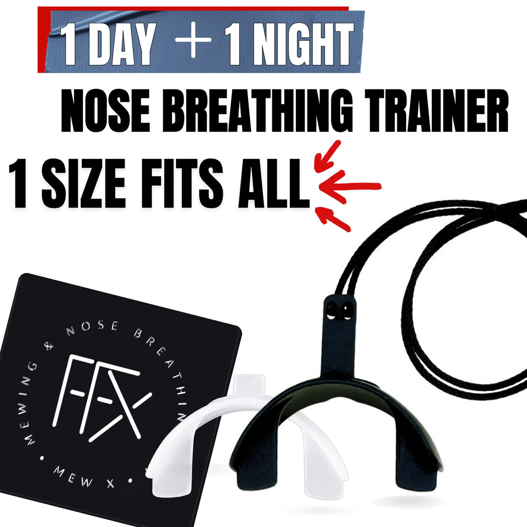 Better Than Mouth Tape for Sleeping MEW X AIR The 24 Hour Nose Breathing & Oxygen Enhancing Kit/Put Toxic Mouth Tape Sleep Tape & Nasal Strips in The bin/Reusable & Durable // Get Peak Performance