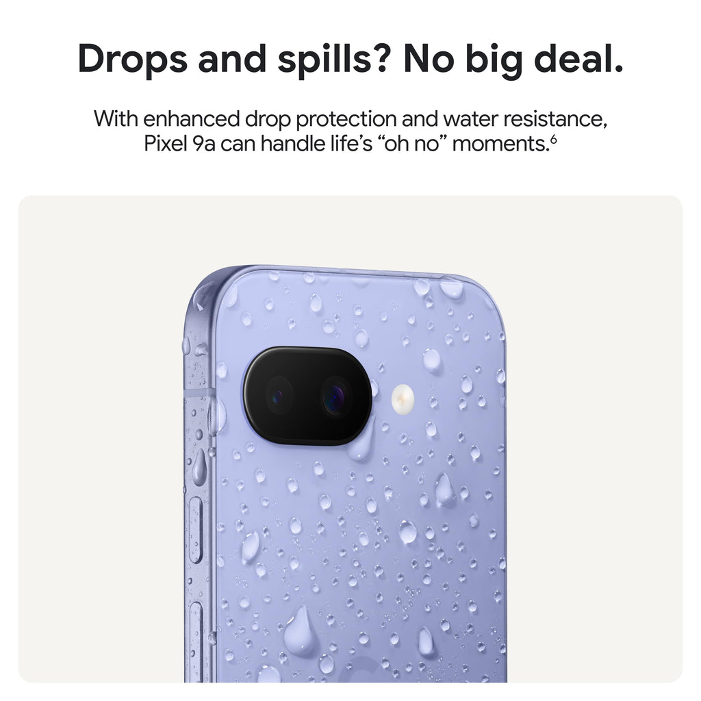 Google Pixel 9a with Gemini - Unlocked Android Smartphone with Incredible Camera and AI Photo Editing, All-Day Battery, and Powerful Security - Obsidian - 128 GB