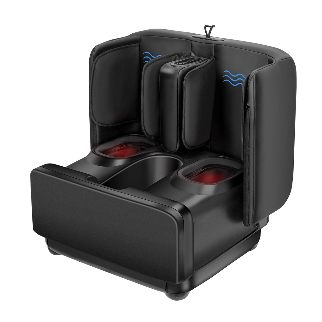 COMFIER 2 in 1 FSA Foot Massager Machine, HSA Shiatsu Foot and Calf Massager with Heat,Kneading,Vibration,Compression Massagers for Feet Health,Ankle & Leg Tired,Plantar Fasciitis,Gift for Men Women