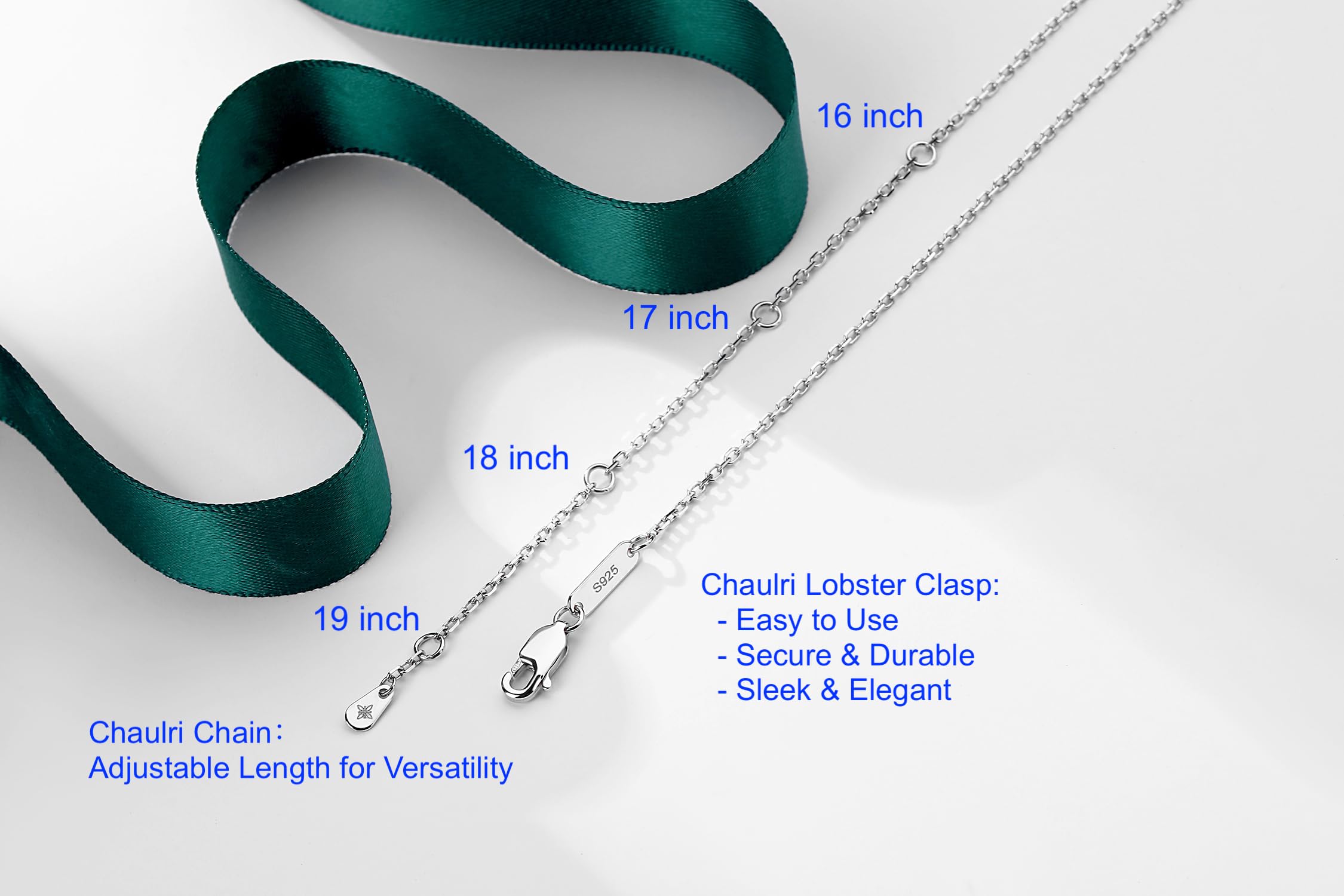CHAULRI Tahitian Black Pearl Necklaces for Women - Anniversary, Birthday, Valentines Day Gifts for Wife, Girlfriend, Mom 18K White Gold Plated 925 Sterling Silver Real Pearl Jewelry